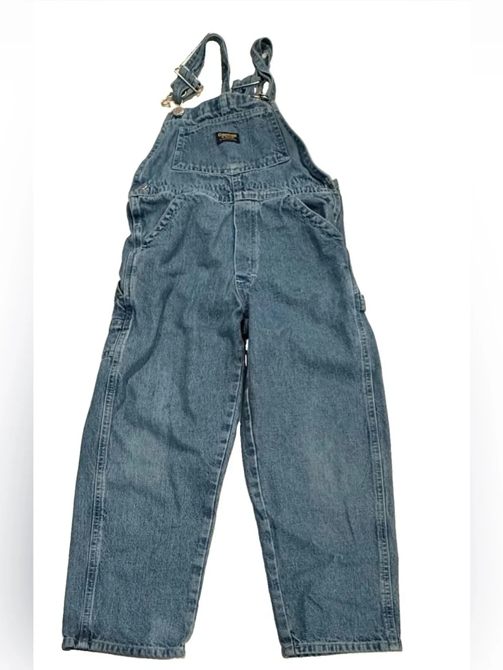 Vintage Oshkosh Denim Overalls Carpenter Bibs Youth Size 7